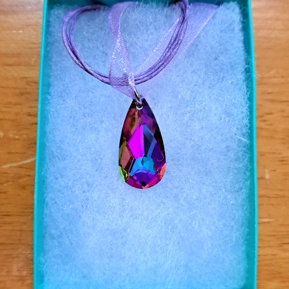 Jewelry - Nightshade Purple Crystal Marquise Necklace